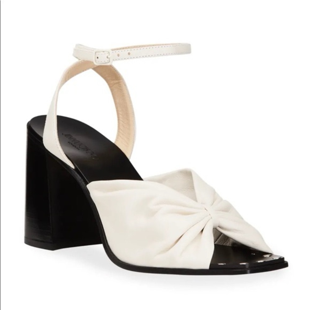 Jimmy Choo white Jasie sandals